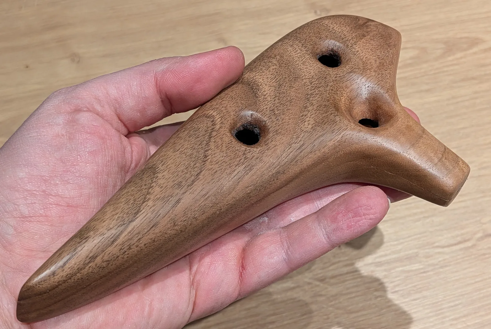 finished ocarina, back