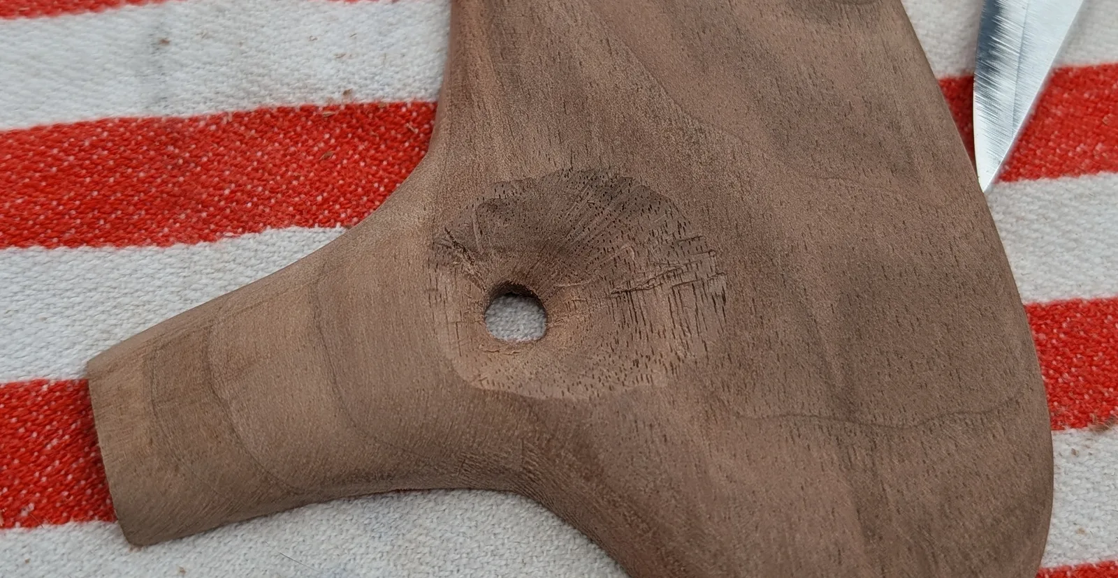 the voicing drilled and in the process of being whittled